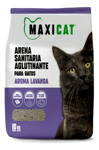 Arena Para Gatos Maxi Cat 10 Kg Lavanda !